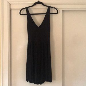 Black cotton dress